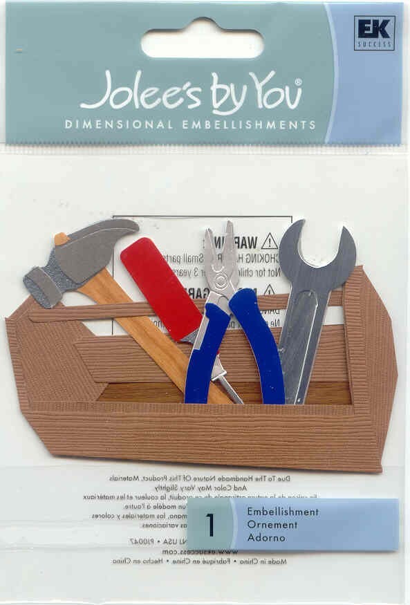 Jolee’s by You 3-D Embellishment HANDYMAN TOOL BOX Theme 68575 FAST FREE SHIP!