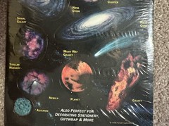 Vintage 1990’s Glow In The Dark Universe Galaxy Comet Stickers New 9.5” X 6”