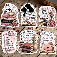 Romance Book Sticker Pack/Books/Love/Reader/Forbidden Love/Clear