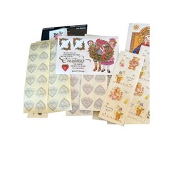 Vintage Sticker Lot PSX Heart Flowers Sticker Mix Brands Lot