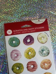 NWT Scented Donut Stickers Set of 30 Total Doughnuts Scrapbook Journal Sprinkles