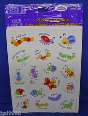 Hallmark Heartline Reward Stickers Insects Bugs 8 Sheets NIP Free Ship Over $15