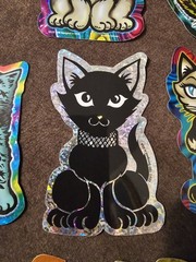 Cat And Dog Holographic Stickers Vintage 1998 CEI Made In The USA