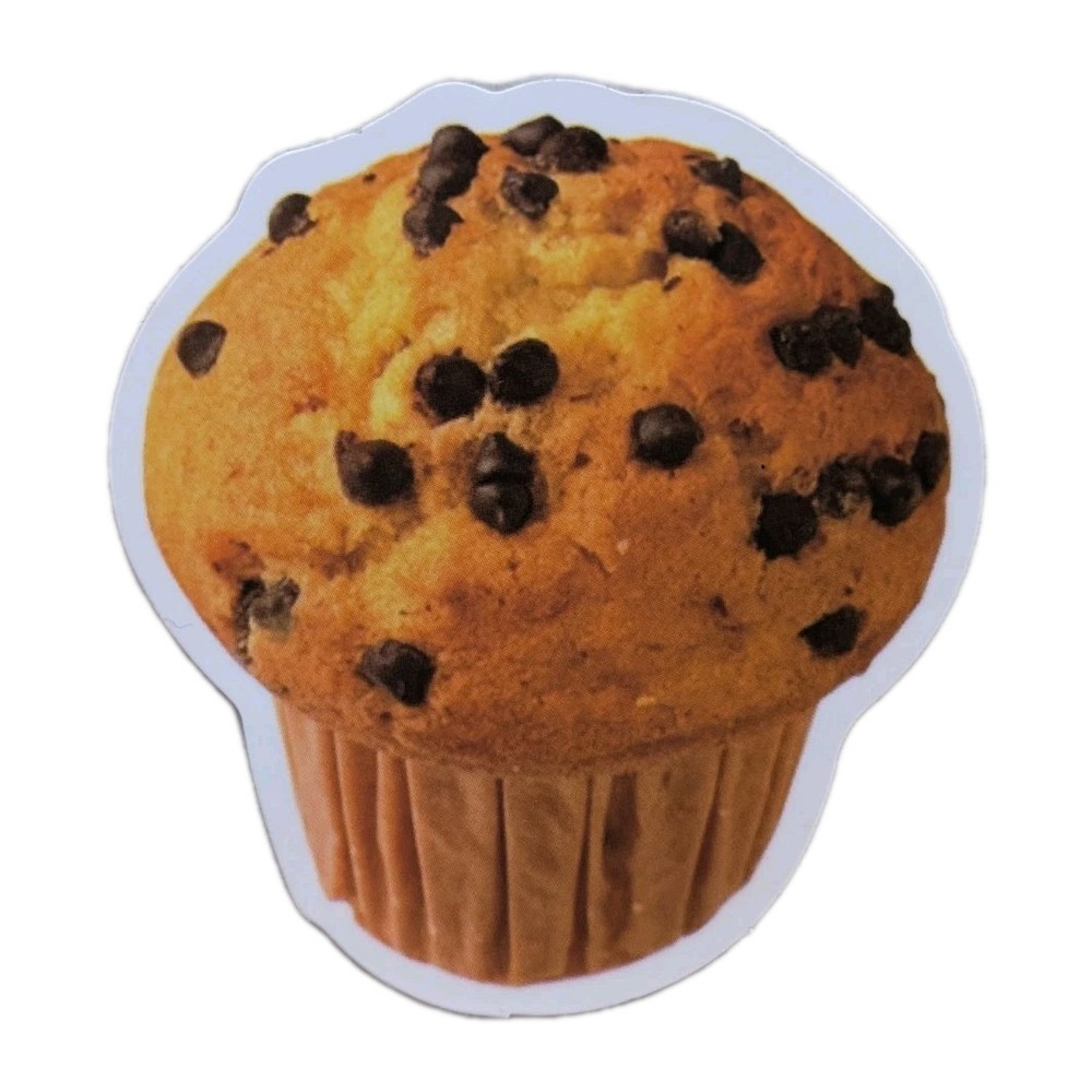 Vintage Food Chocolate Chip Cookie Muffin Cupcake Delicious Bread 1Pc