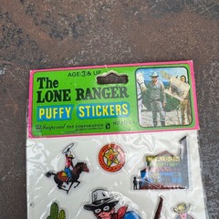 Lone Ranger Puffy Stickers #8158 A 1980 Imperial Top Corporation NEW OLD STOCK