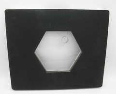 AccuCut Jumbo Acrylic Hexagon #1 Clear Cuts Die – 11 3/4″x 9 3/4″x 1″