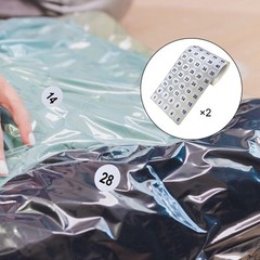 2 Sheets Number Stickers Round Labels for Outdoor Storage Organizing Office