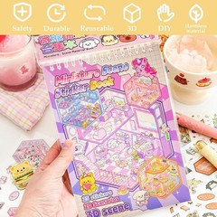 20 Reusable Kawaii 3D Stickers for Kids & Adults – Perfect for Holiday Gifting