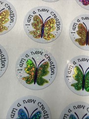 Christian Dazzle Stickers Acid Free Butterflies