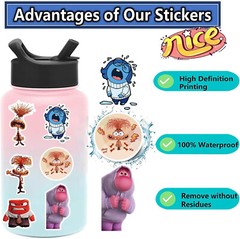 50Pcs Inside Out Stickers Cartoon Movie Luggage Game Waterproof Vinyl-US Seller