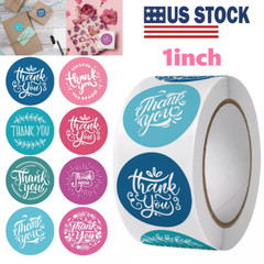 1000Pcs 1″ Assorted Floral Thank You Stickers Round Gift Wrapping Sealing Labels