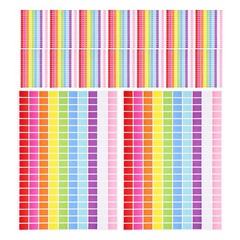 25 Sheet Colorful Name Tag Labels Food Containers Nameplate Desk Tags Decals
