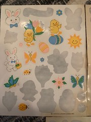VINTAGE! 1979 Hallmark Happy Easter 36 Stickers Spring Bunny Chicks Flowers Eggs