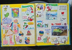 Vintage 1983 Imperial Sticker Album LOADED 150+ Stickers Snoopy Hello Kitty CPK