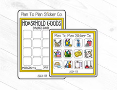 2664-113~~Household Goods Savings Fund Planner Stickers.