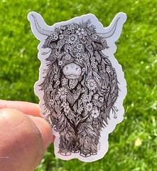 25pcs HIGHLAND Cows stickers, Cows, animals, FREE Shipping*