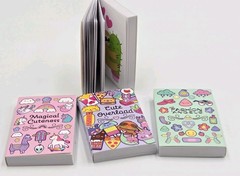Brand New Set Of 4 Fashion Angels Super Cute Mini Sticker Book Library 200+