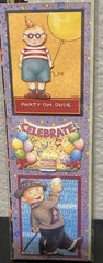NEW LOT of 2 MARY ENGELBREIT 3-D DIMENSIONAL STICKERS~Birthday & Christmas