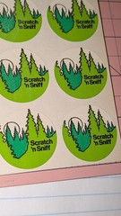 Vintage Stickers Scratch N Sniff Matte 3M Pine Trees Sheet READ