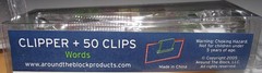 Around The Block WORDS Clipper + 50 Clips Reusable Scrapbooking Crafts