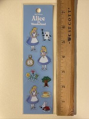 Vintage ALICE IN WONDERLAND Sticker Sheet RARE