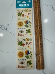 Frances Meyer Inc Stickers ~ Printemps ~ Four 2 1/2×4 1/2″ Sections 2 Sheets