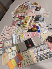Scrapbooking supplies lot 12 x 12  200+ Sheets With Various Embellishments