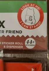 Mrs. Grossman’s Furry Fox Sticker Friend, Sticker roll & dispenser 44+ stickers!