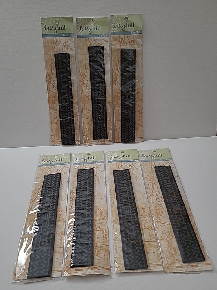Daisy Hill Hit The Road Tire Tread DIY Crafts Scrapbooking Embellishment Lot x 7