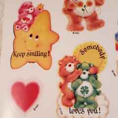 Vintage 80s Care Bears Stickers American Greetings – Excellent Condition