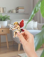 Classic Cupid Die Cut Vinyl Stickers Set Scrapbooking Laptop Waterbottle