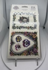 PSX Designs Stickers Pansy Frames Borders 6 Packs 2 Sheets Each Pack New