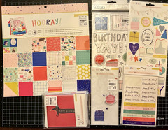 Crate Paper HOORAY! 12×12 Paper, Cards, 6×12 Stickers, Thickers, Puffy PARTIALS