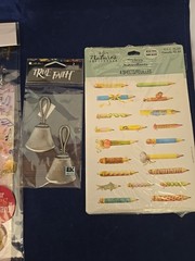 Various Scrapbooking Stickers & Metal Sticker Lot Of 14