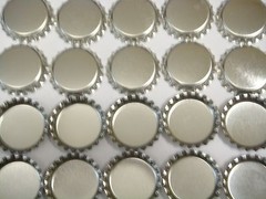 50 1 inch linerless Silver Chrome Bottle Caps for Craft, Necklaces
