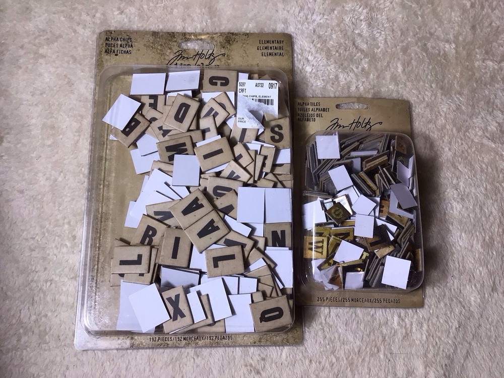 Tim Holtz Alpha Tiles/chips