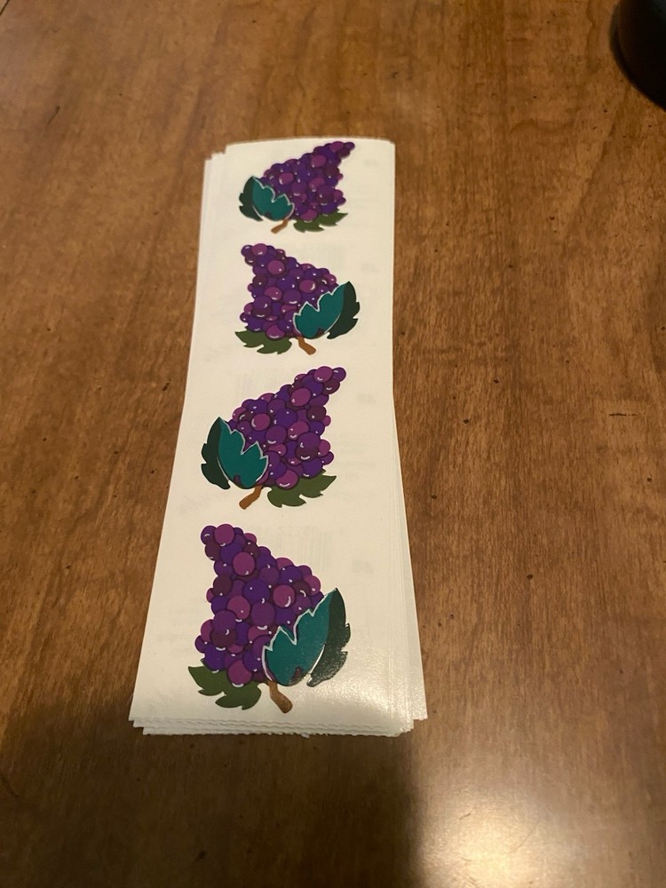 Mrs. Grossman’s Stickers strips Reflections Purple Grapes