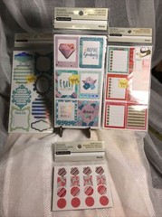 SCRAPBOOK PLANNER journaling stickers LOT OF 4 Pkgs NEW Organize Recollection