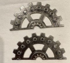 Tim Holtz Idea-ology Industrial Gears Metal Embellishments 6 Pc Steampunk