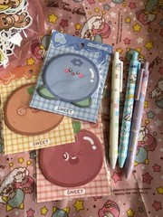 Kawaii Sakura Stationery Sticker Craft Kit Vinyl Scrapbook Animals Huge Lot