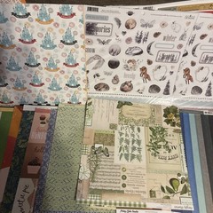 HUGE 12×12 SCRAPBOOK PAPER LOT~200 Shts.~Mixed Themes~NEW