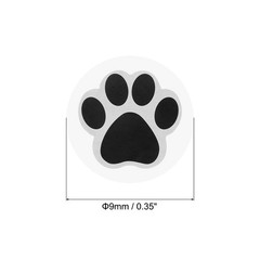 3000Pcs Adhesive Label Stickers Mixed Color Paw Prints Stickers 0.35″ Stickers