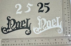 🩵VINTAGE NOEL 🩵 5 sets cardstock paper die cut embellishments CHRISTMAS