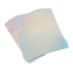 22 Sheets A4 Printable Holographic Sticker Paper Efficient Inkjet For DIY