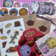 Vintage Chocolate Scratch Sniff Stickers & Stationery Hallmark Trend Scholastic