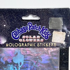 Vintage 1976 Cabbage Patch Kids Solar Glowers 3-D Holographic Stickers Unused