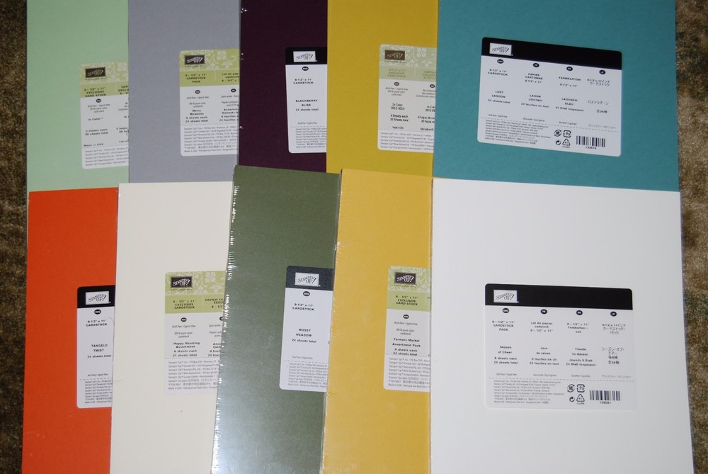 Stampin Up 8 1/2 x 11 Cardstock Paper New Unopened Packages You Choose!