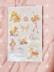 Winx Club Holographic Flora Stickers Deco