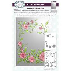 Creative Expressions – 6 X 8 STENCIL SET – FLORAL SYMPHONY