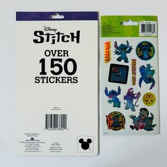 STITCH DISNEY STICKER Lot 2 pack over 150 pcs 8 sheets – NEW!